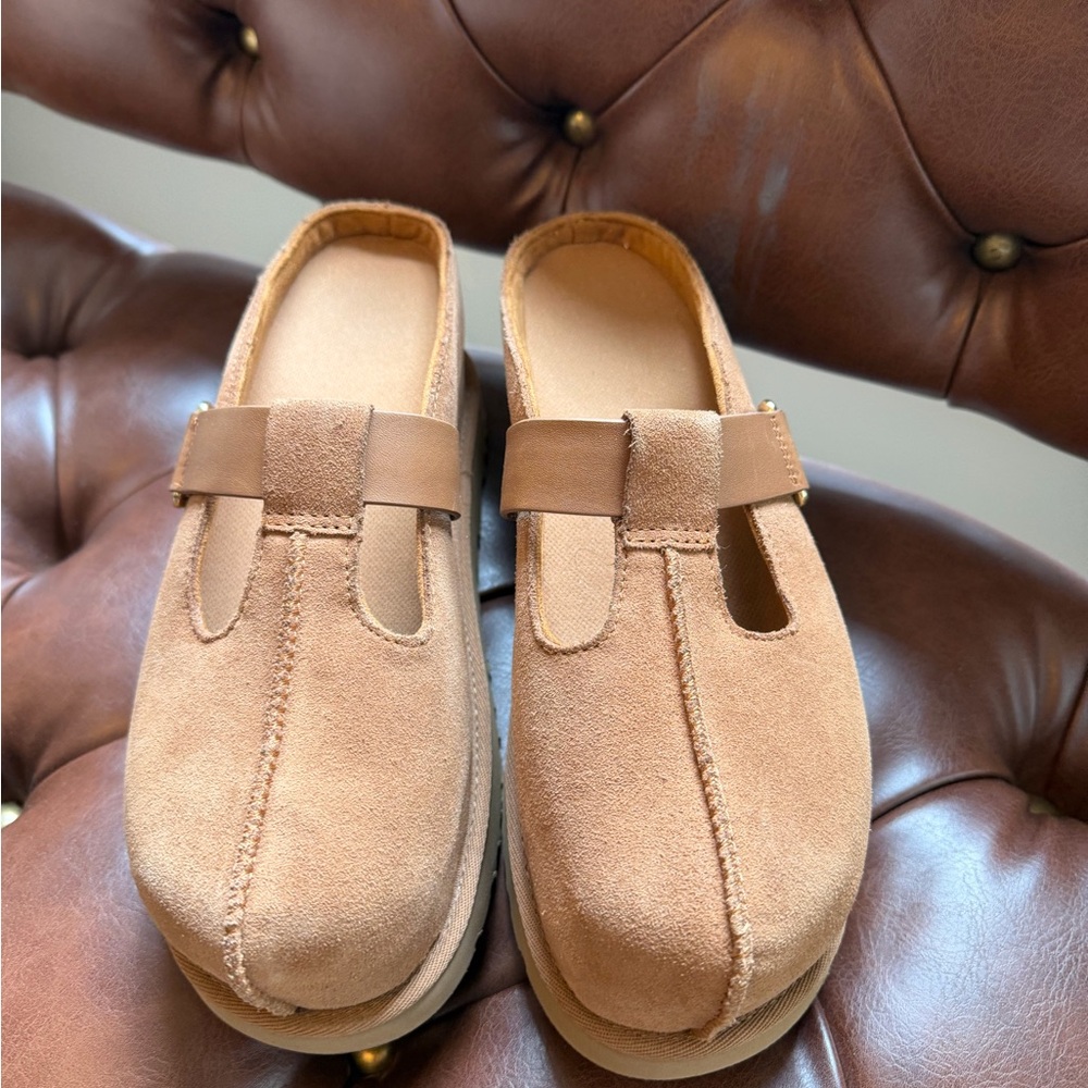 UGG Tan Suede Women's Platform Shoes